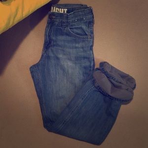 Gymboree fleece lined denim
